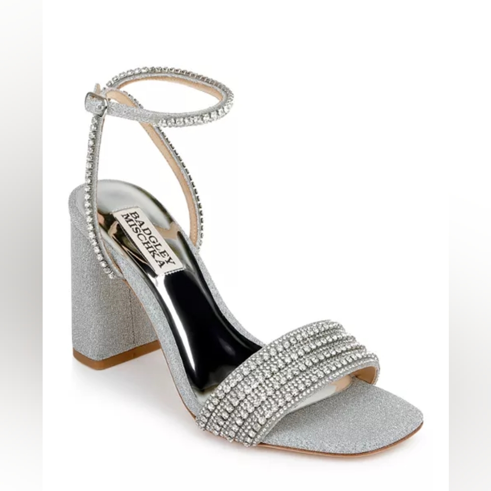 NWOB Badgley Mischka 'Becca' Strappy Block Heel, Size 8.5